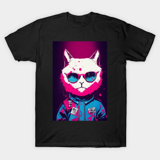 Cat in a jacket T-Shirt by JadeTees